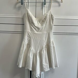 Princess Polly white romper/dress